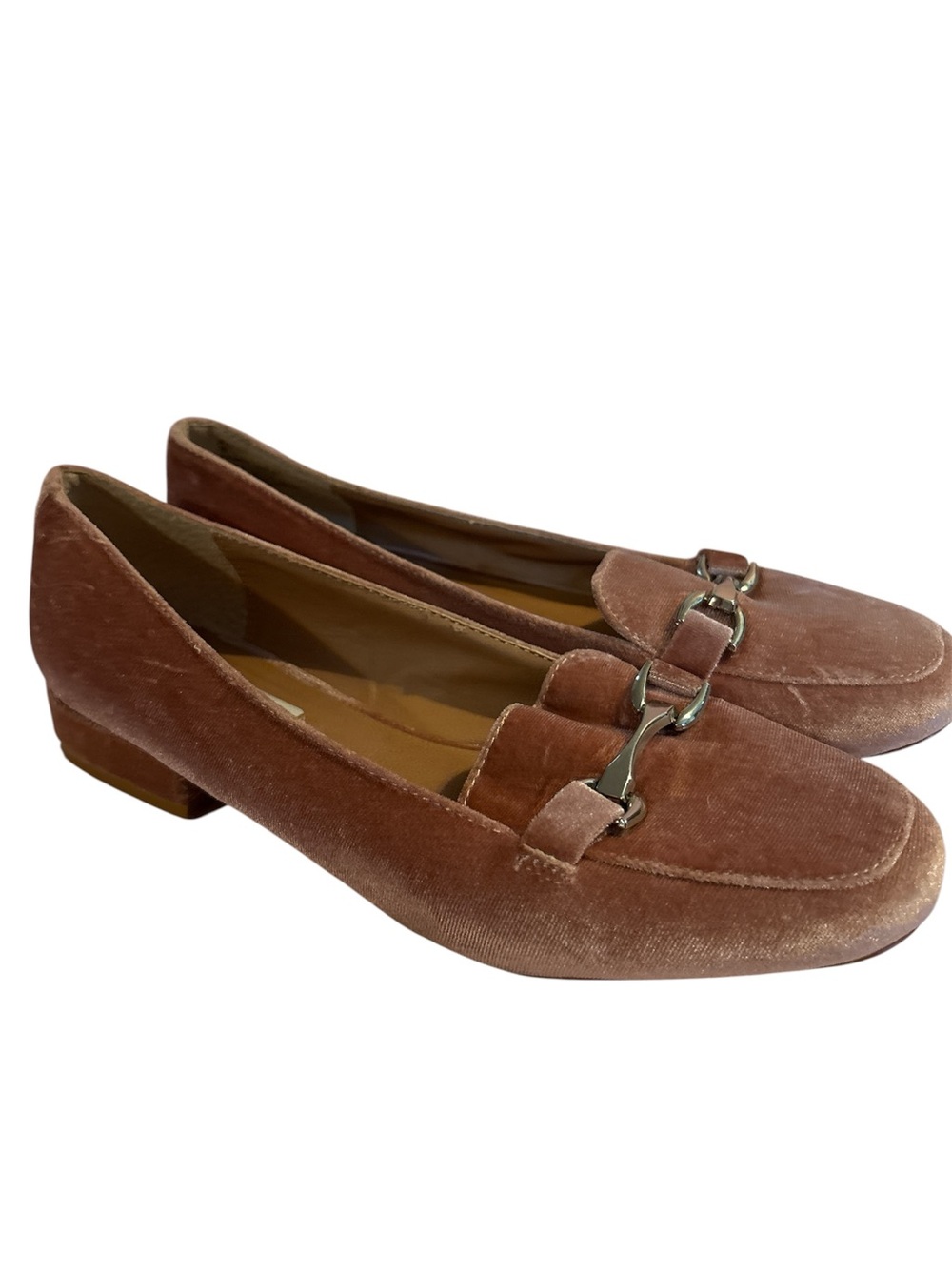 Steve Madden Pawly Velvet Horsebit Loafers - Rose Brown Size 8